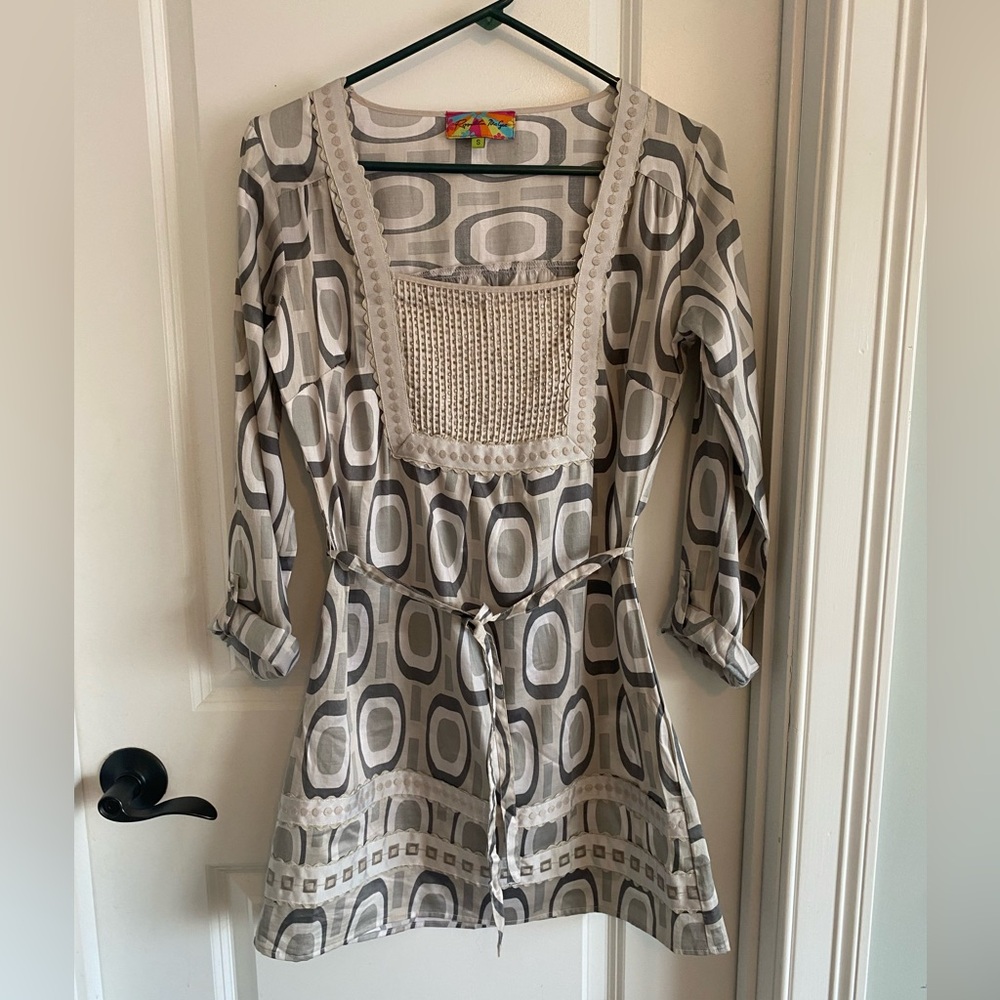 Rosalita McGee Beaded Belted Lightweight Tunic